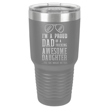 I'm a Proud Dad 30oz Ringneck Tumbler